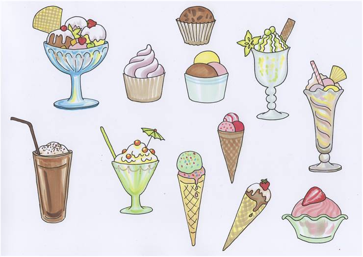 Different Ice Creams