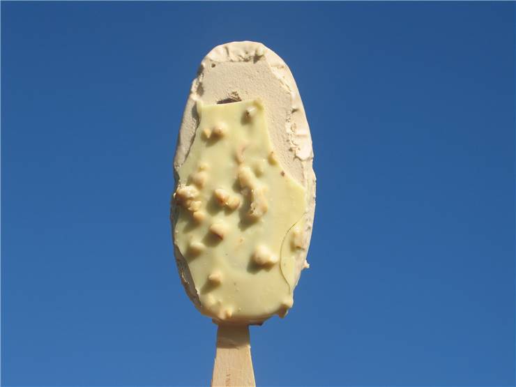 White Ice Cream on a Stick