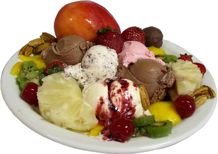 Ice Cream Fruits Ingredients