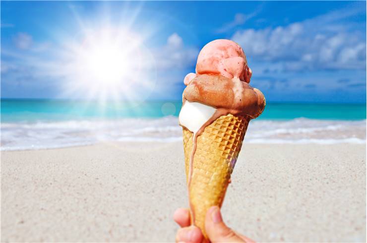 Ice Cream At The Beach